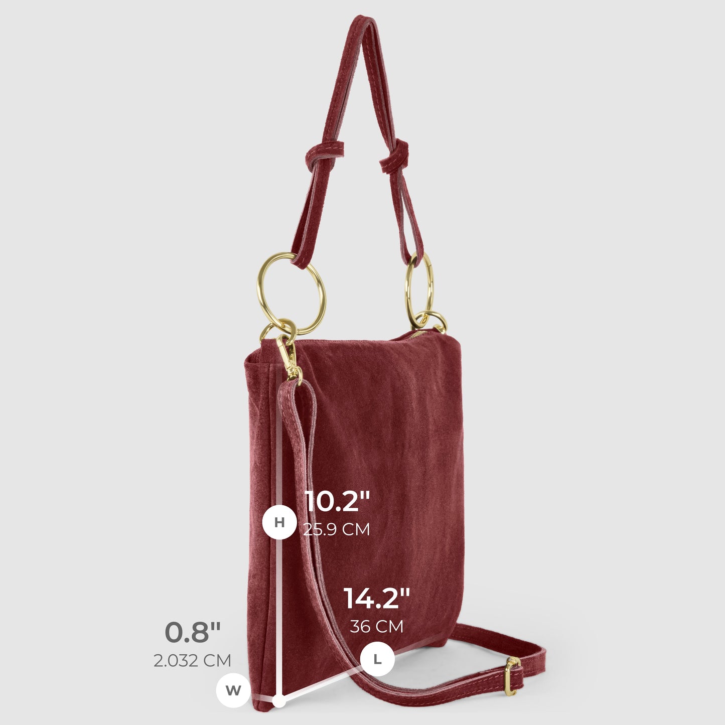 Italian Genuine Suede Shoulder Bag 171551 TAKEASY