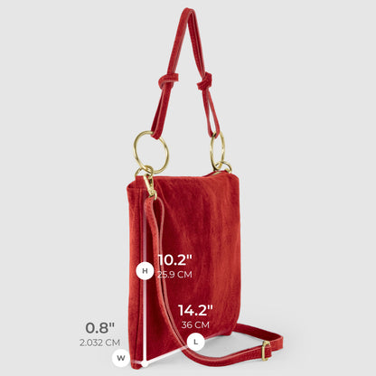 Italian Genuine Suede Shoulder Bag 171551 TAKEASY