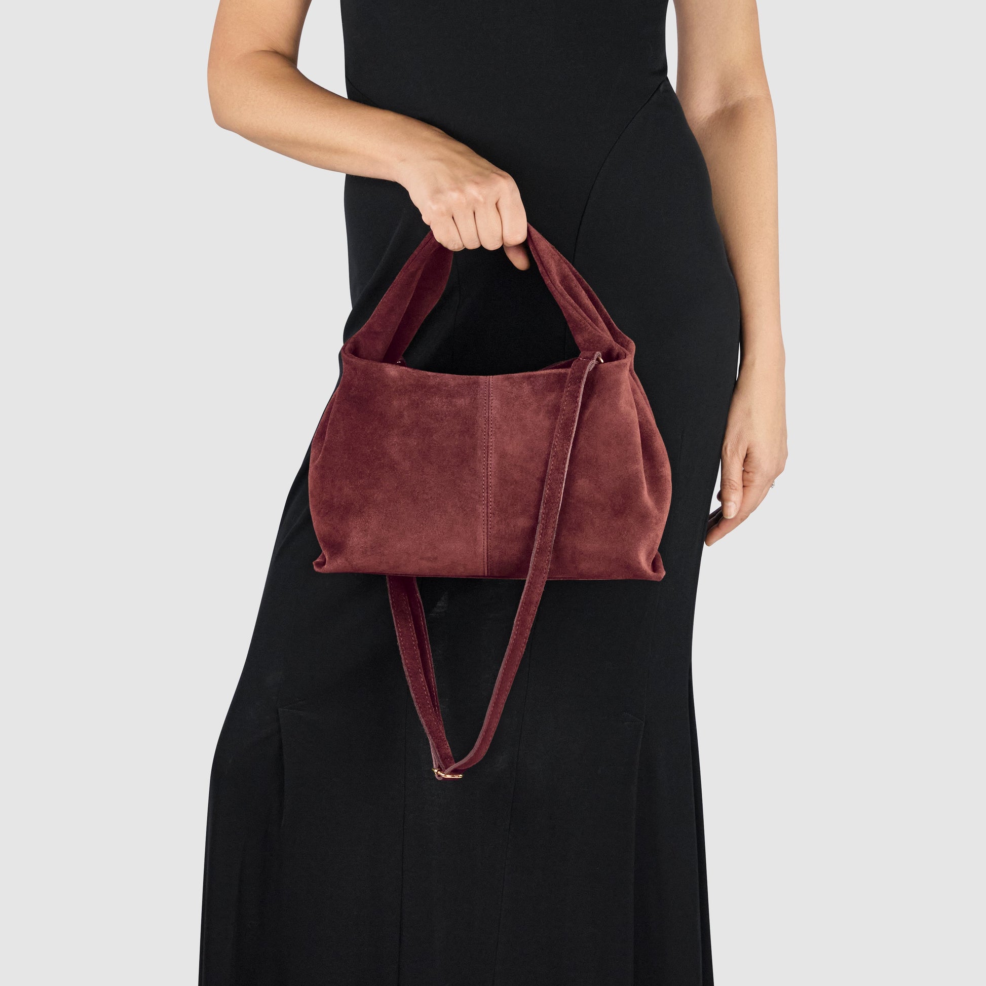 Italian Genuine Suede Shoulder Bag 312940 TAKEASY