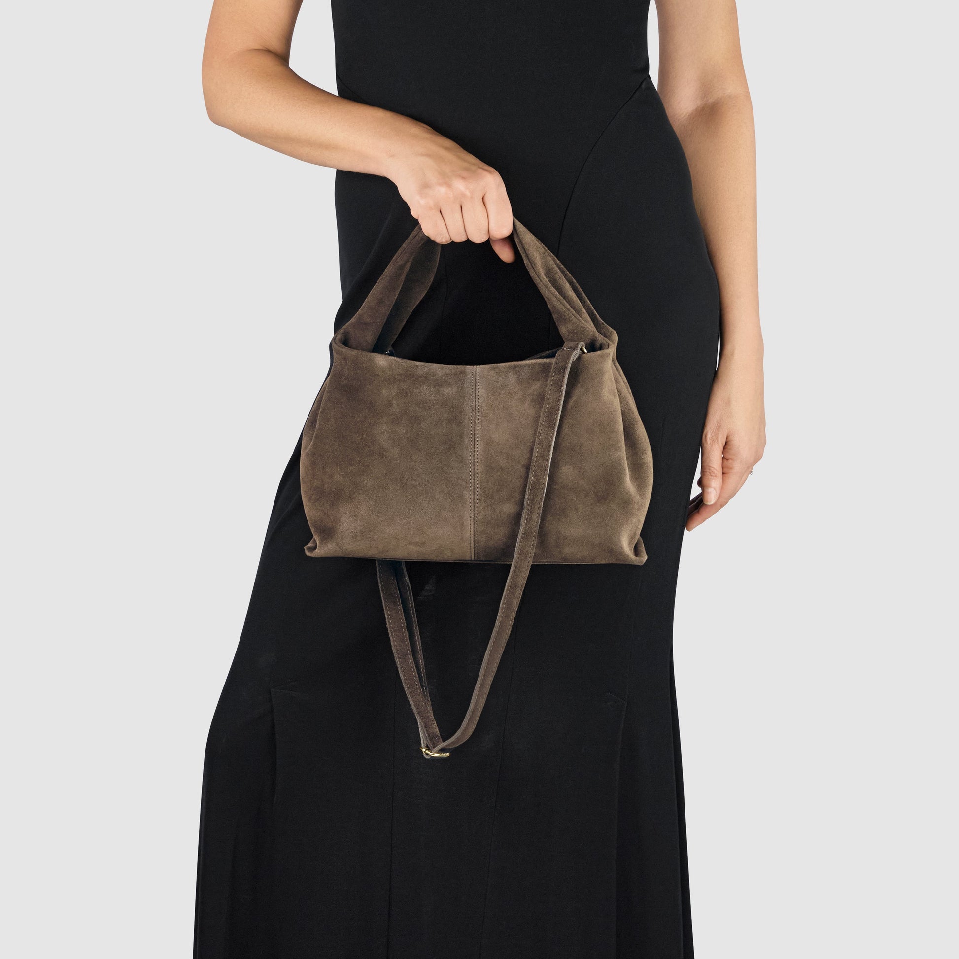 Italian Genuine Suede Shoulder Bag 312940 TAKEASY