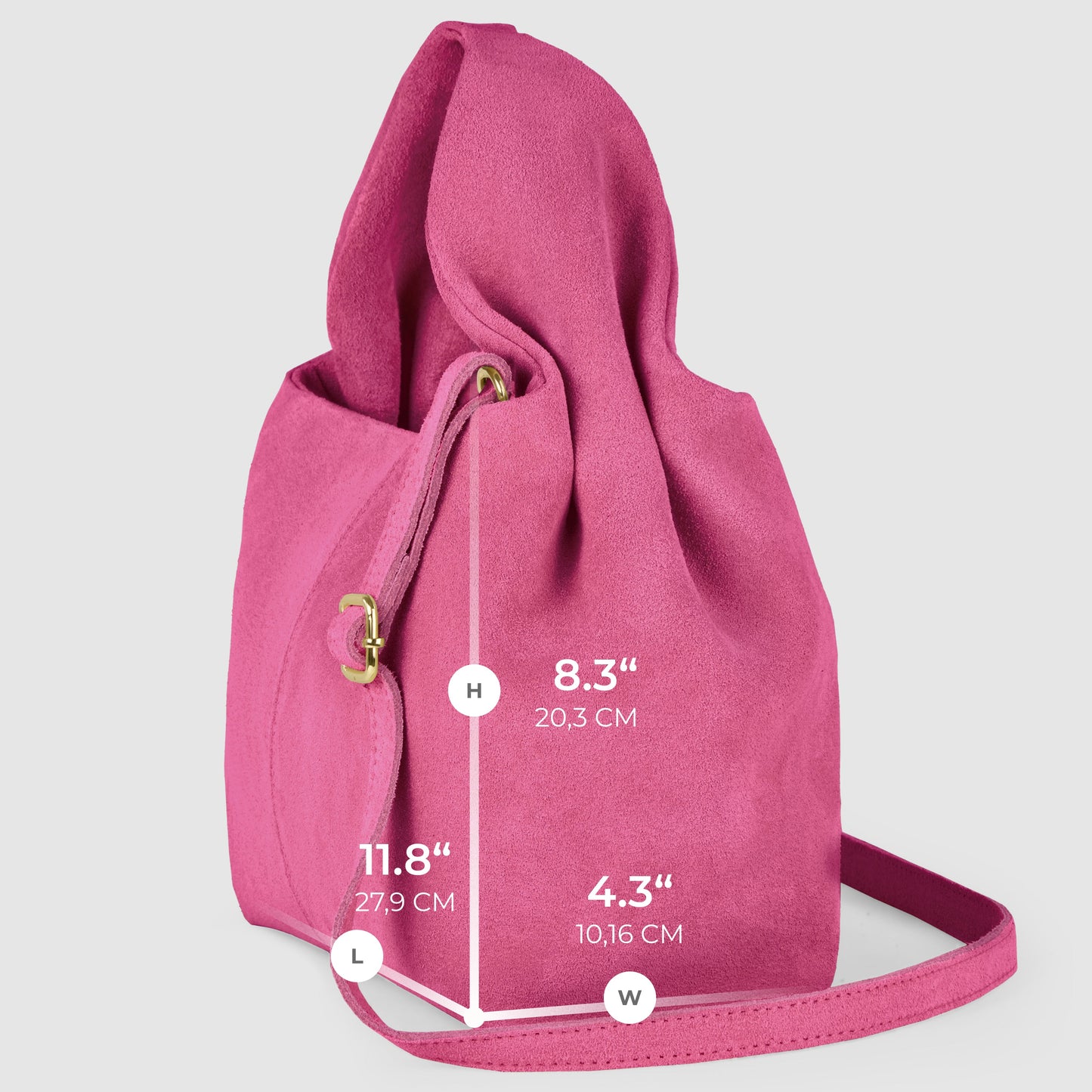 Italian Genuine Suede Shoulder Bag 312940 TAKEASY