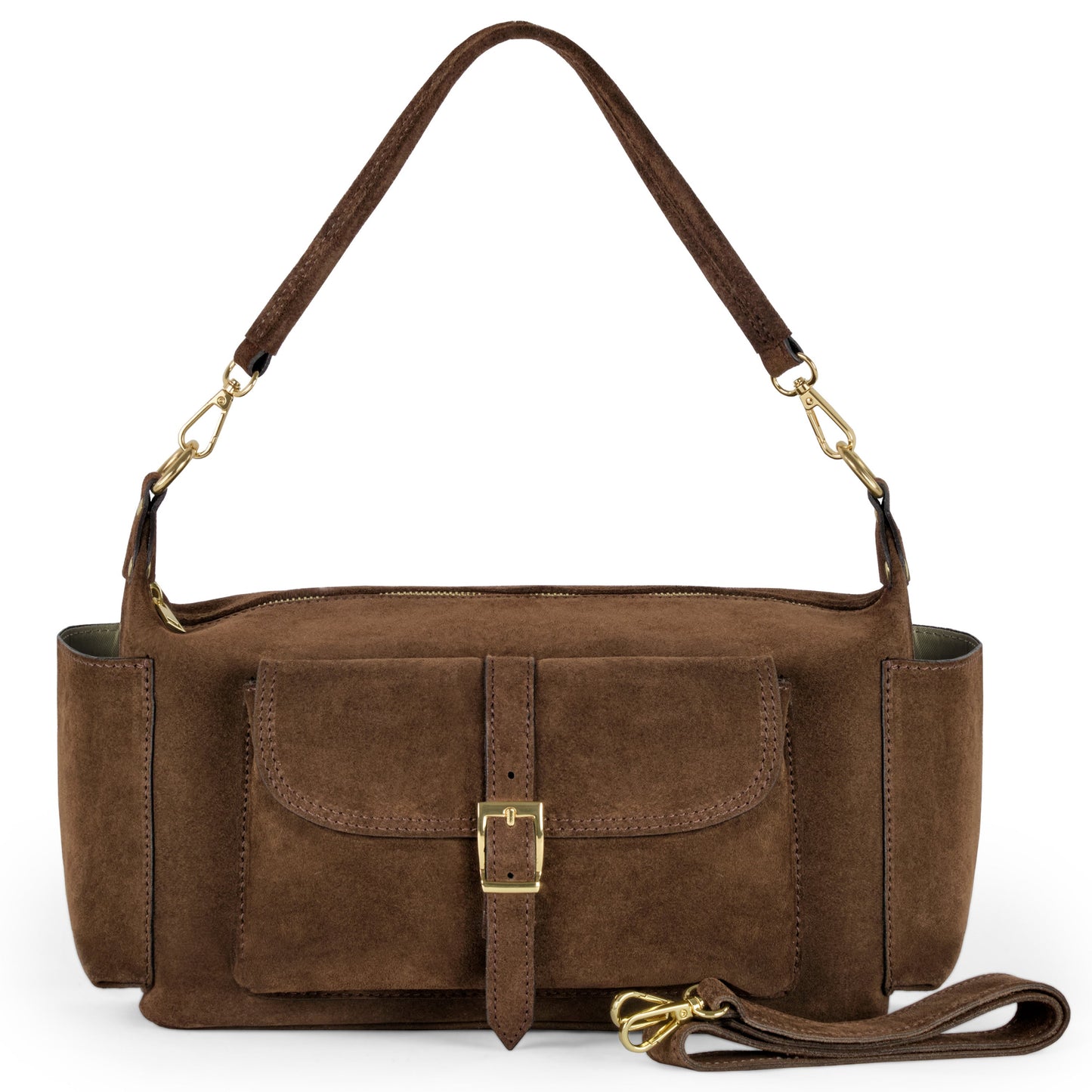 Italian Genuine Suede Shoulder Bag 323040 TAKEASY