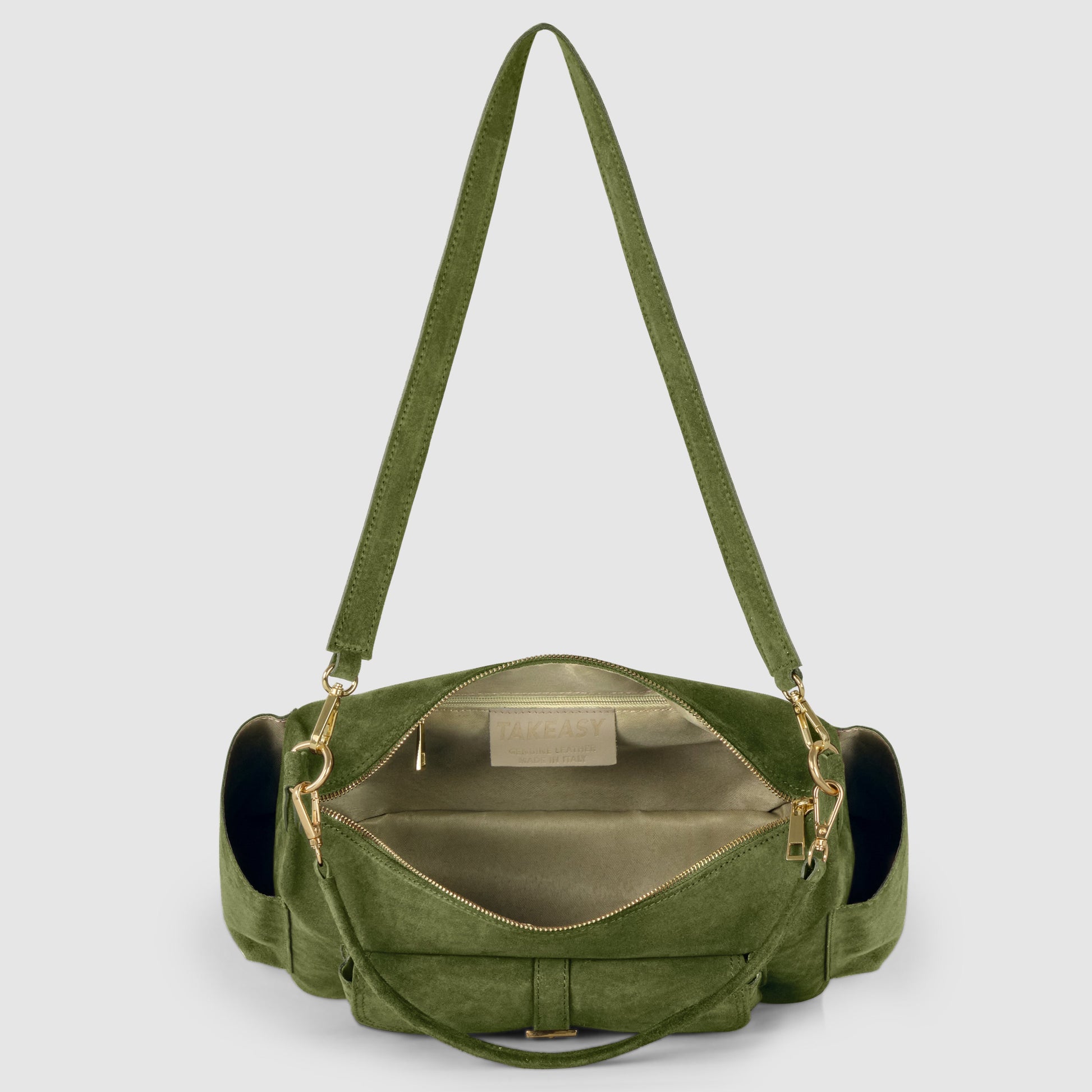 Italian Genuine Suede Shoulder Bag 323040 TAKEASY