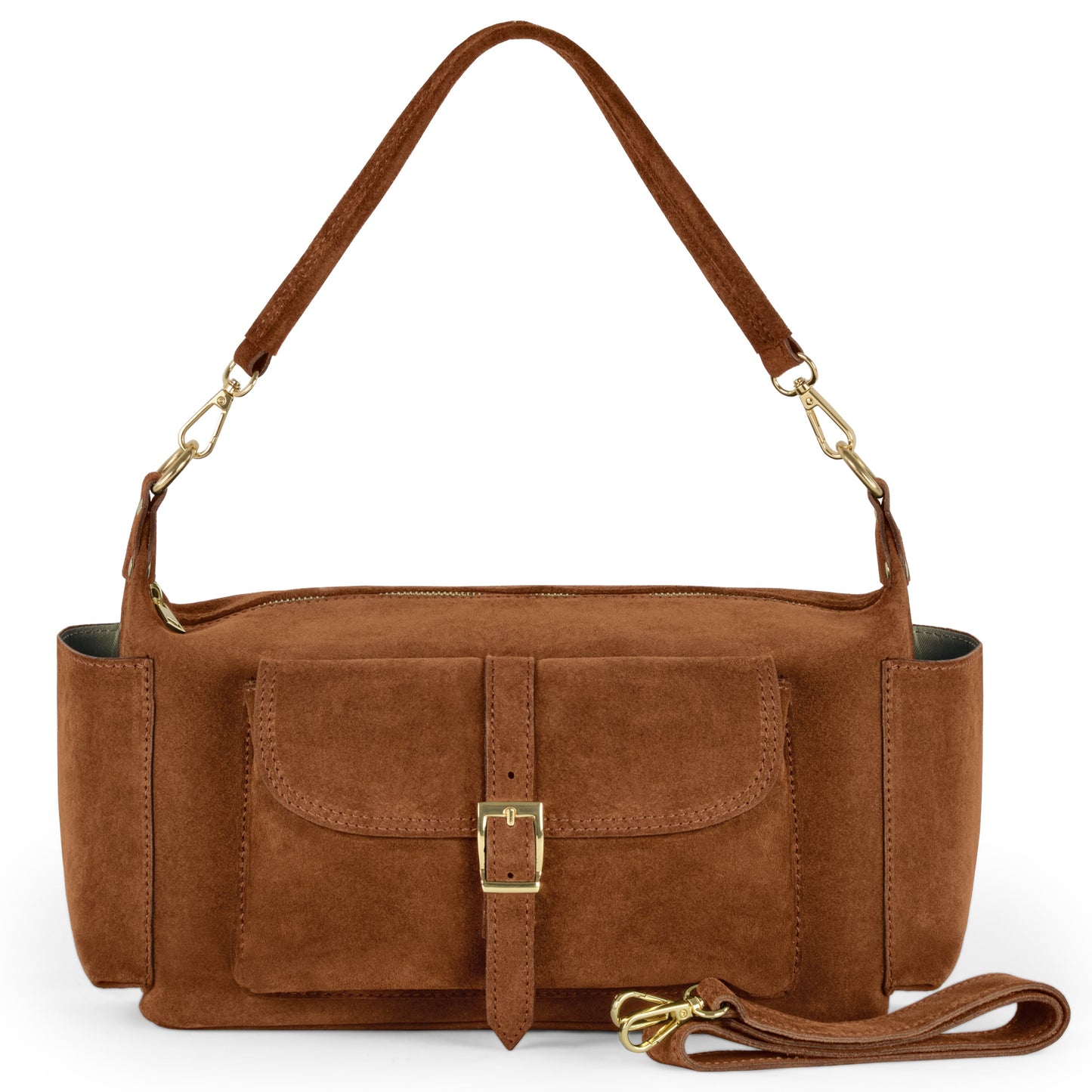 Italian Genuine Suede Shoulder Bag 323040 TAKEASY