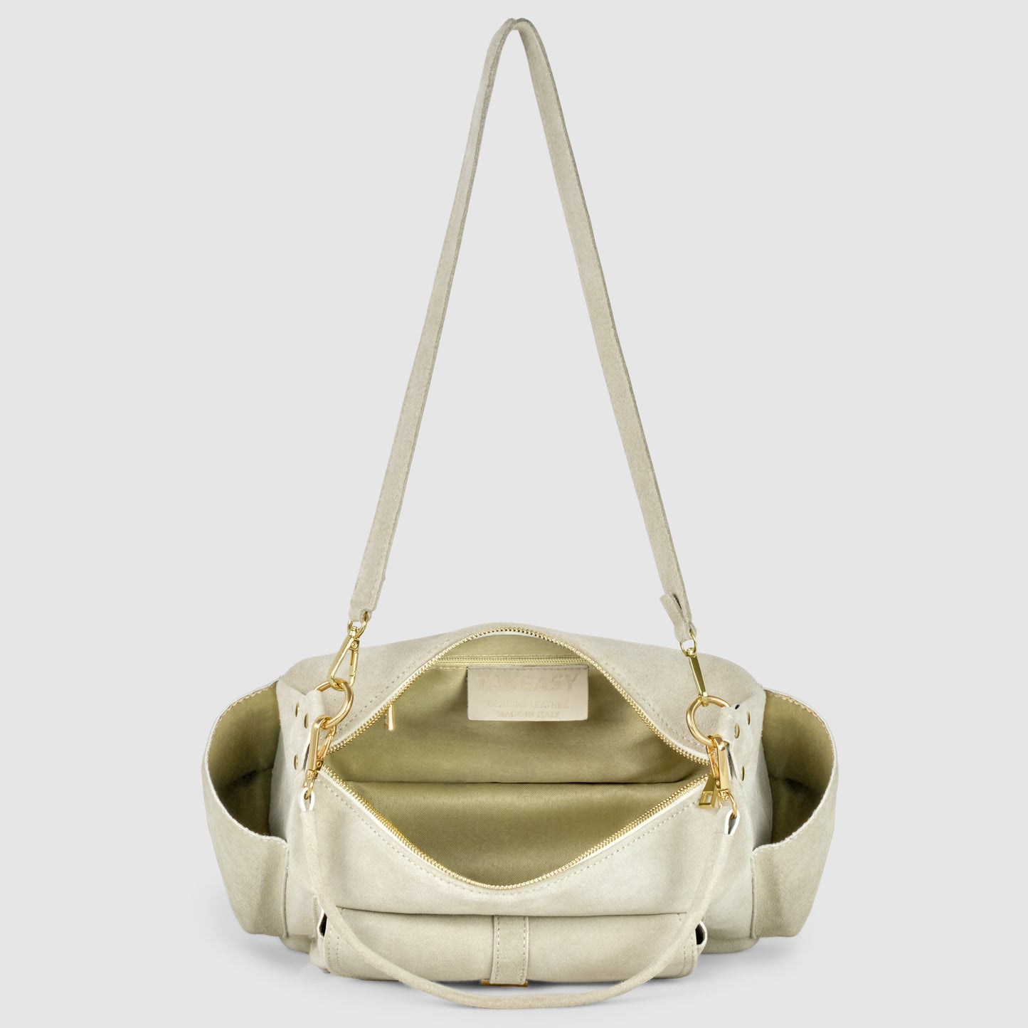 Italian Genuine Suede Shoulder Bag 323040 TAKEASY