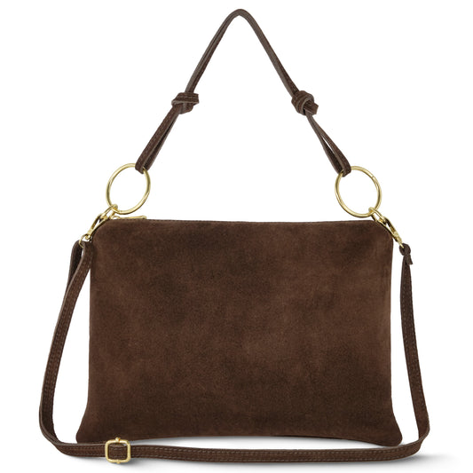 Italian Genuine Suede Shoulder Bag 171551 TAKEASY