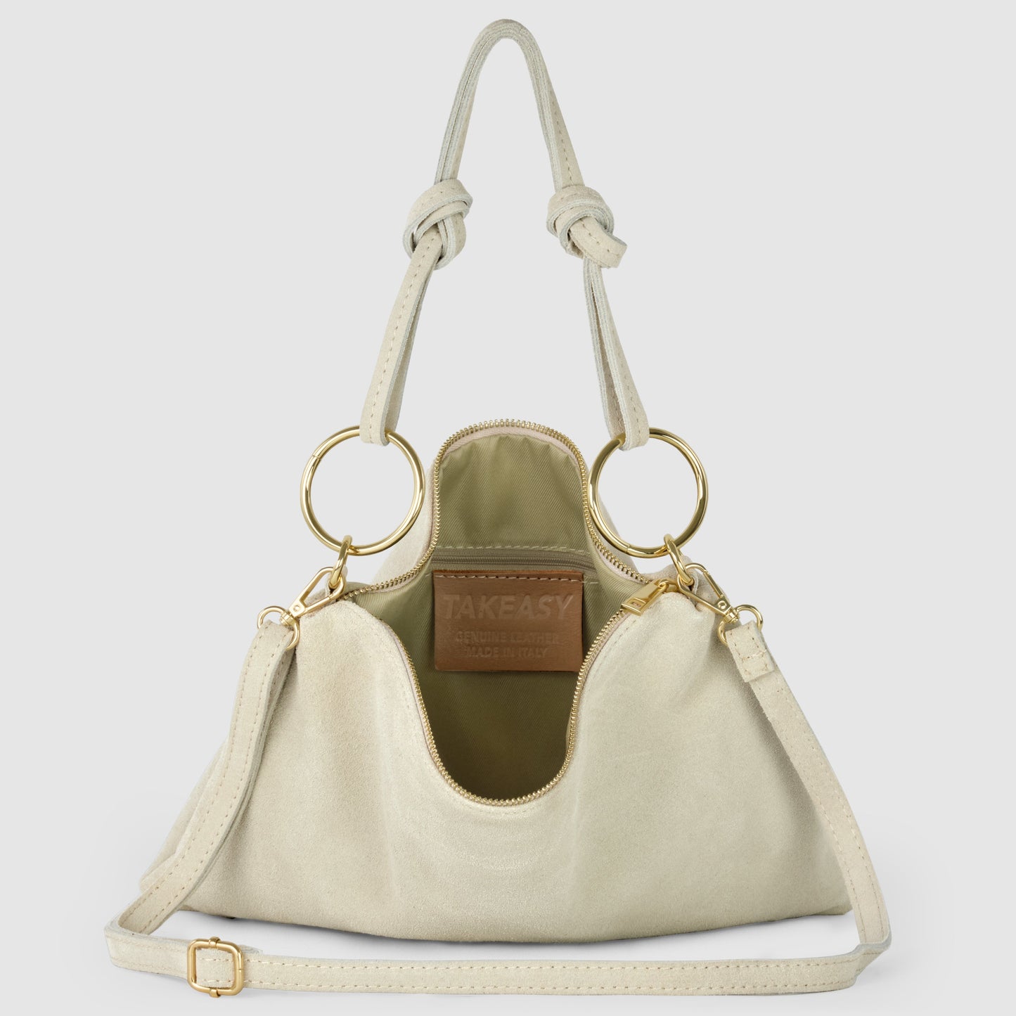 Italian Genuine Suede Shoulder Bag 171551 TAKEASY