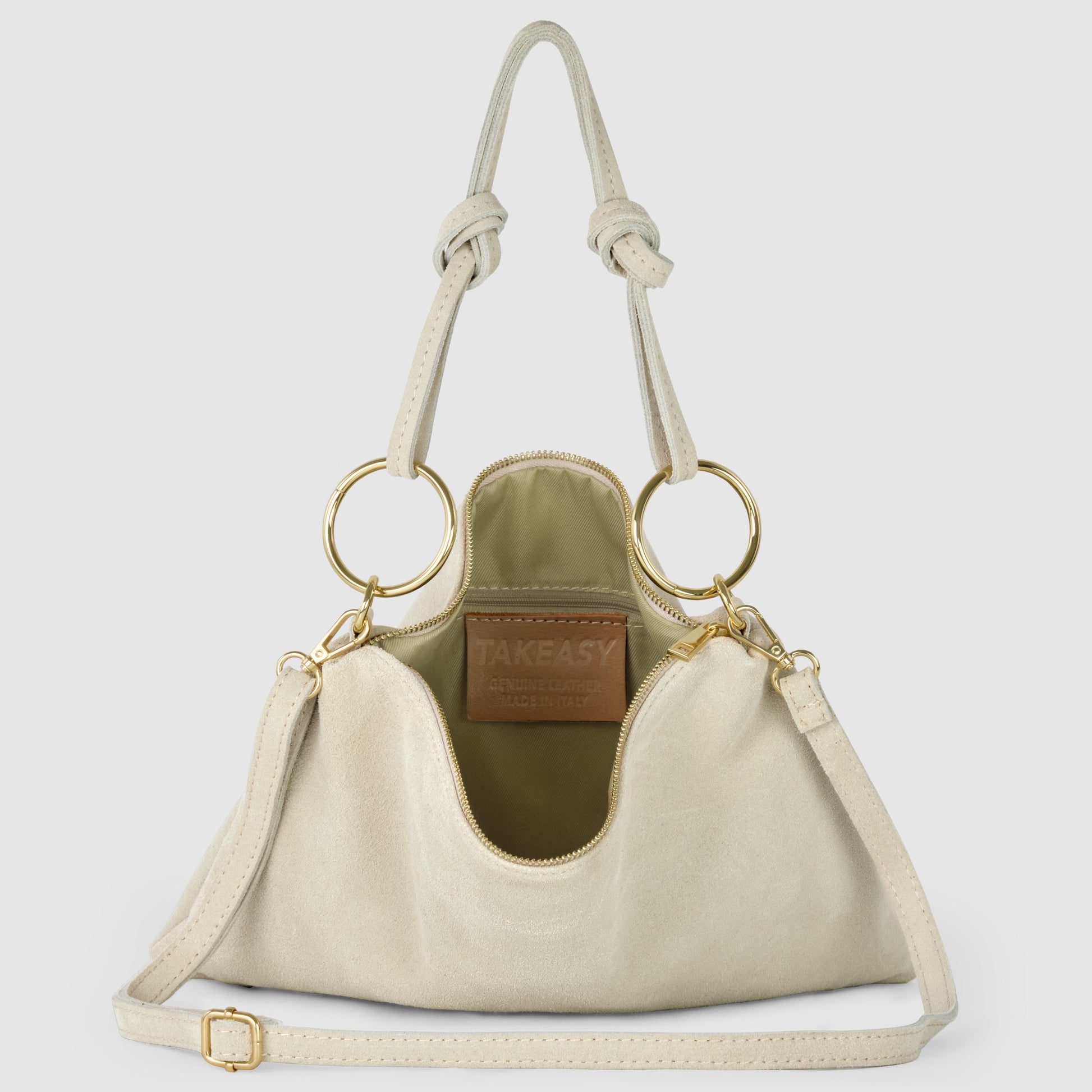 Italian Genuine Suede Shoulder Bag 171551 TAKEASY