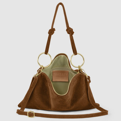 Italian Genuine Suede Shoulder Bag 171551 TAKEASY