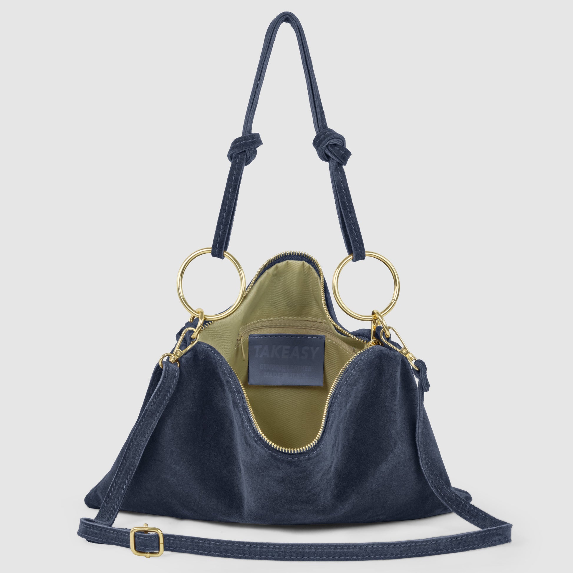 Italian Genuine Suede Shoulder Bag 171551 TAKEASY