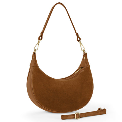 Italian Genuine Suede Shoulder Bag 222024 TAKEASY