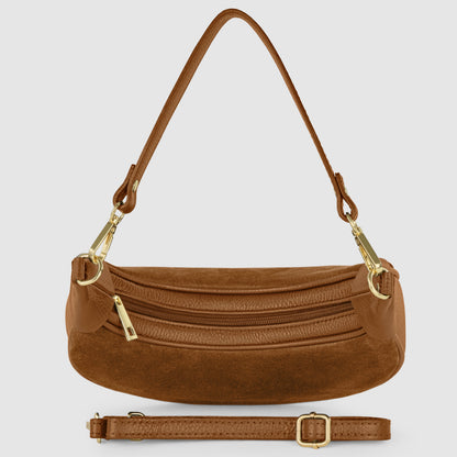 Italian Genuine Suede Shoulder Bag 222024 TAKEASY