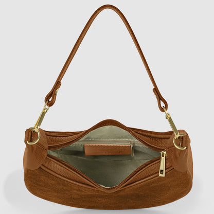 Italian Genuine Suede Shoulder Bag 222024 TAKEASY