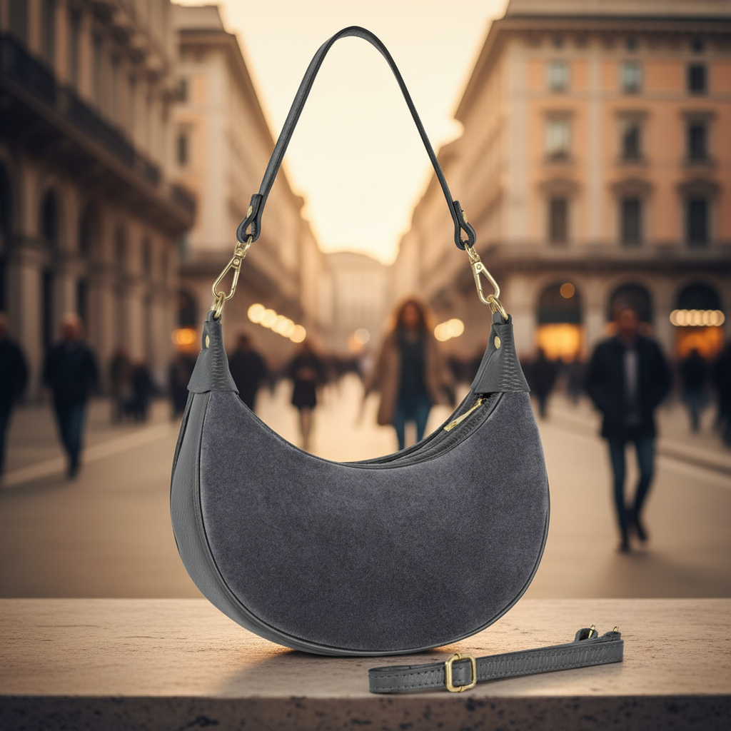 Italian Genuine Suede Shoulder Bag 222024 TAKEASY
