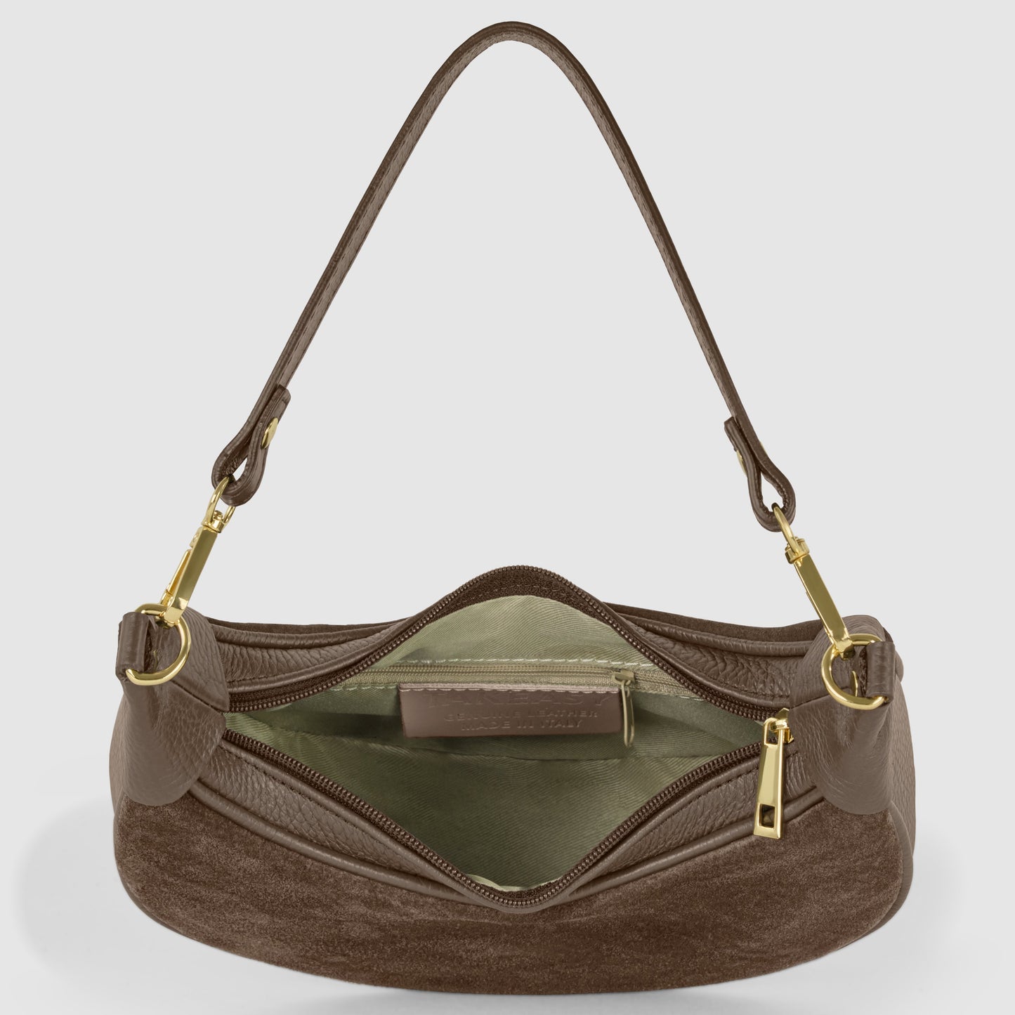 Italian Genuine Suede Shoulder Bag 222024 TAKEASY