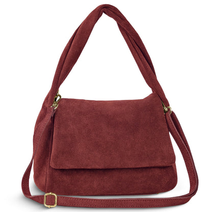 Italian Genuine Suede Top-Handle Bag 262495 TAKEASY