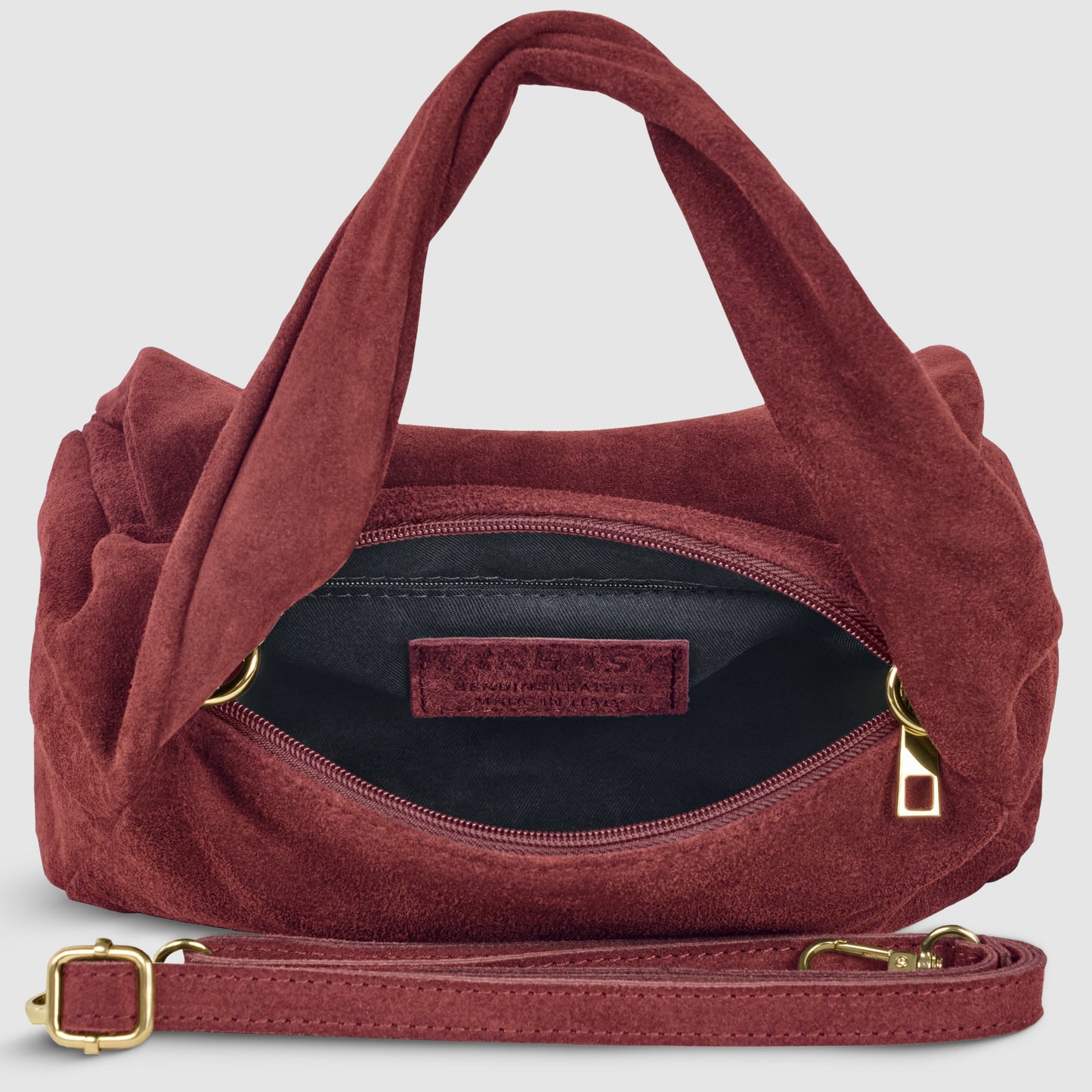Italian Genuine Suede Top-Handle Bag 262495 TAKEASY