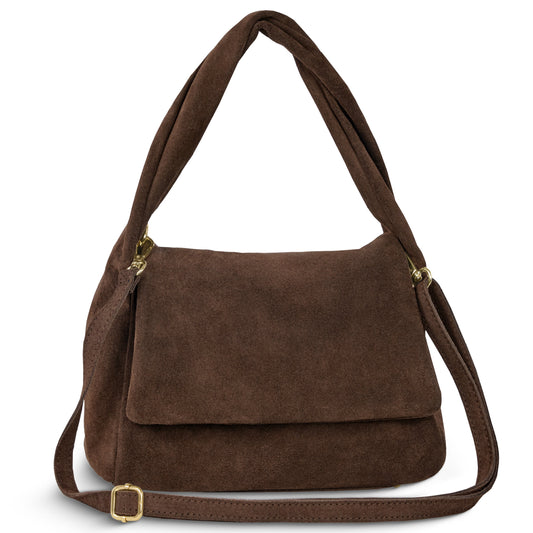 Italian Genuine Suede Top-Handle Bag 262495 TAKEASY