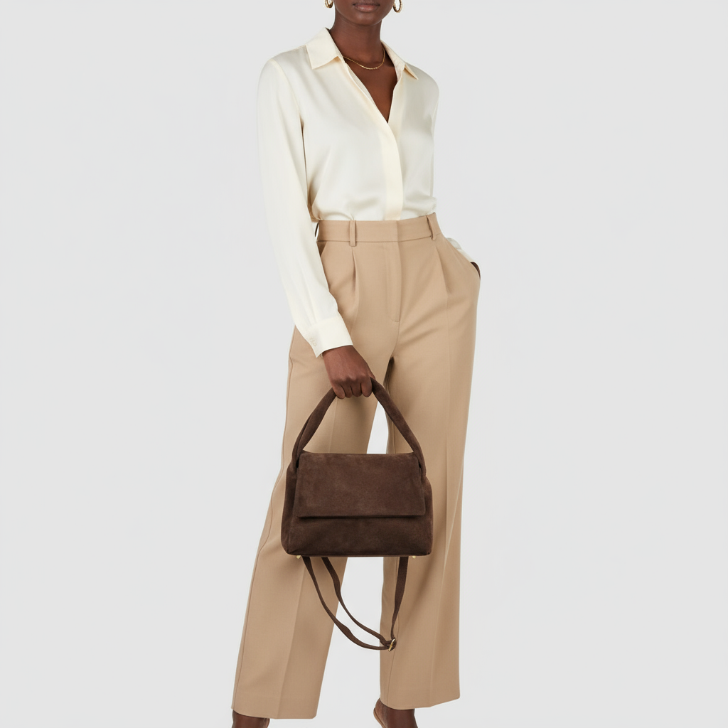 Italian Genuine Suede Top-Handle Bag 262495 TAKEASY