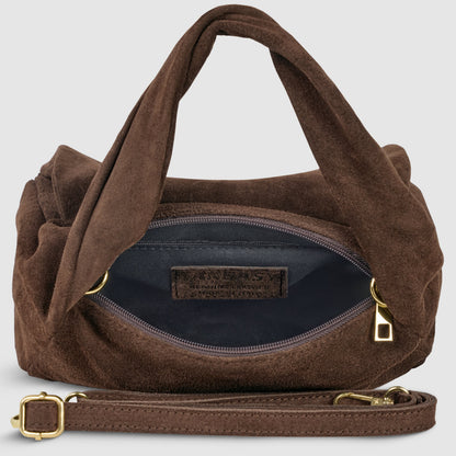 Italian Genuine Suede Top-Handle Bag 262495 TAKEASY