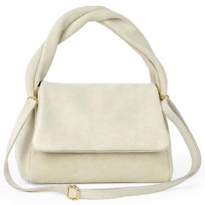 Italian Genuine Suede Top-Handle Bag 262495 TAKEASY
