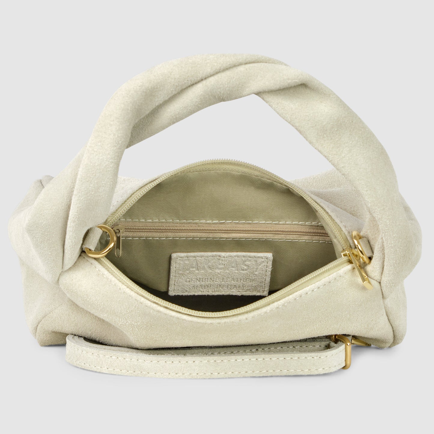 Italian Genuine Suede Top-Handle Bag 262495 TAKEASY