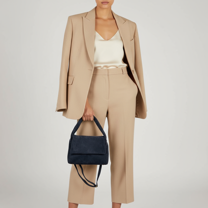 Italian Genuine Suede Top-Handle Bag 262495 TAKEASY