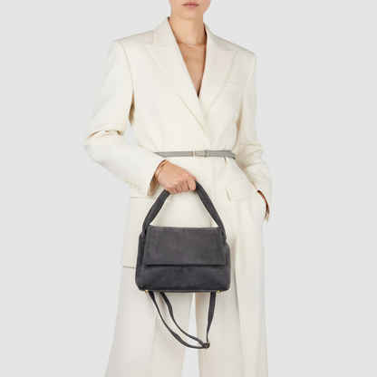 Italian Genuine Suede Top-Handle Bag 262495 TAKEASY