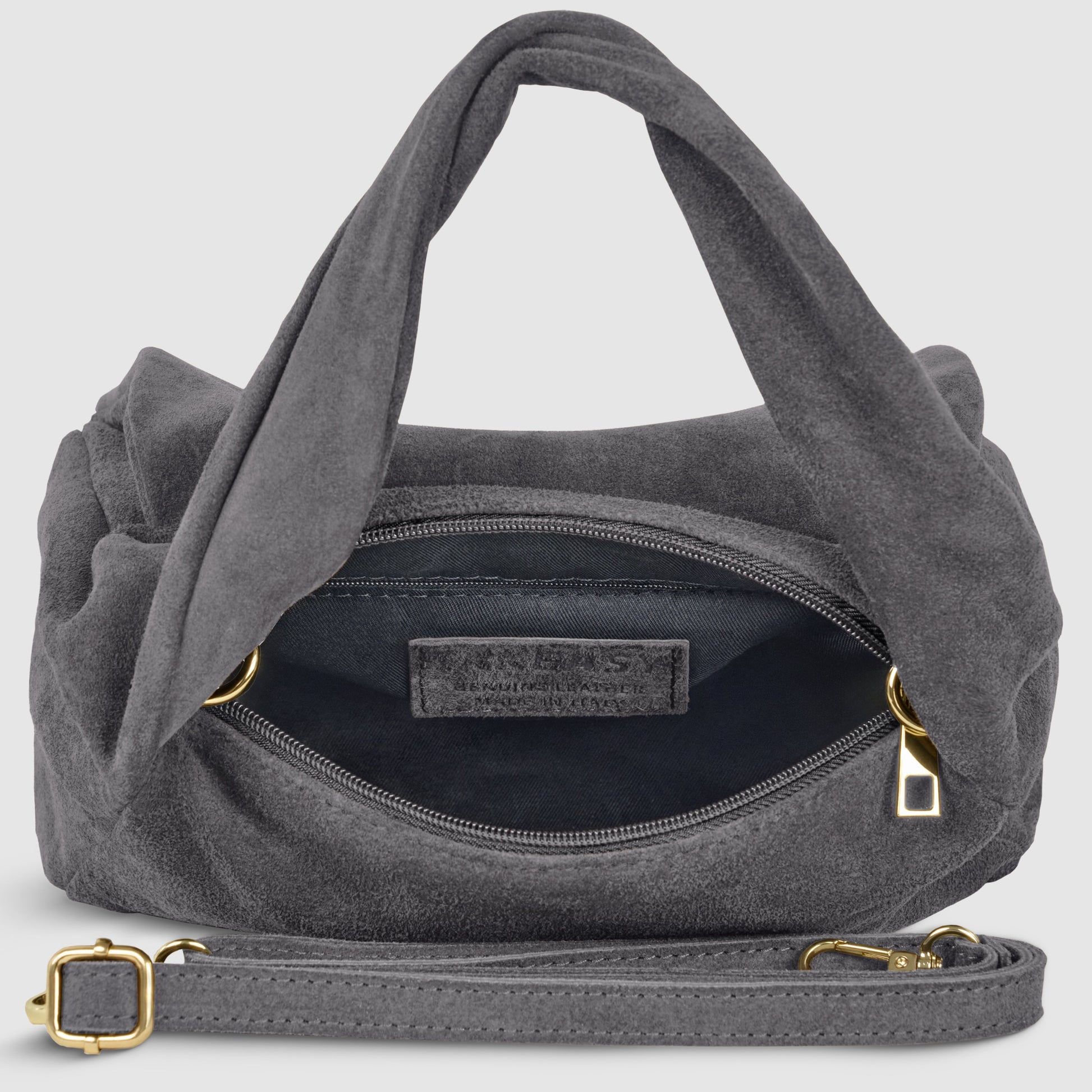 Italian Genuine Suede Top-Handle Bag 262495 TAKEASY