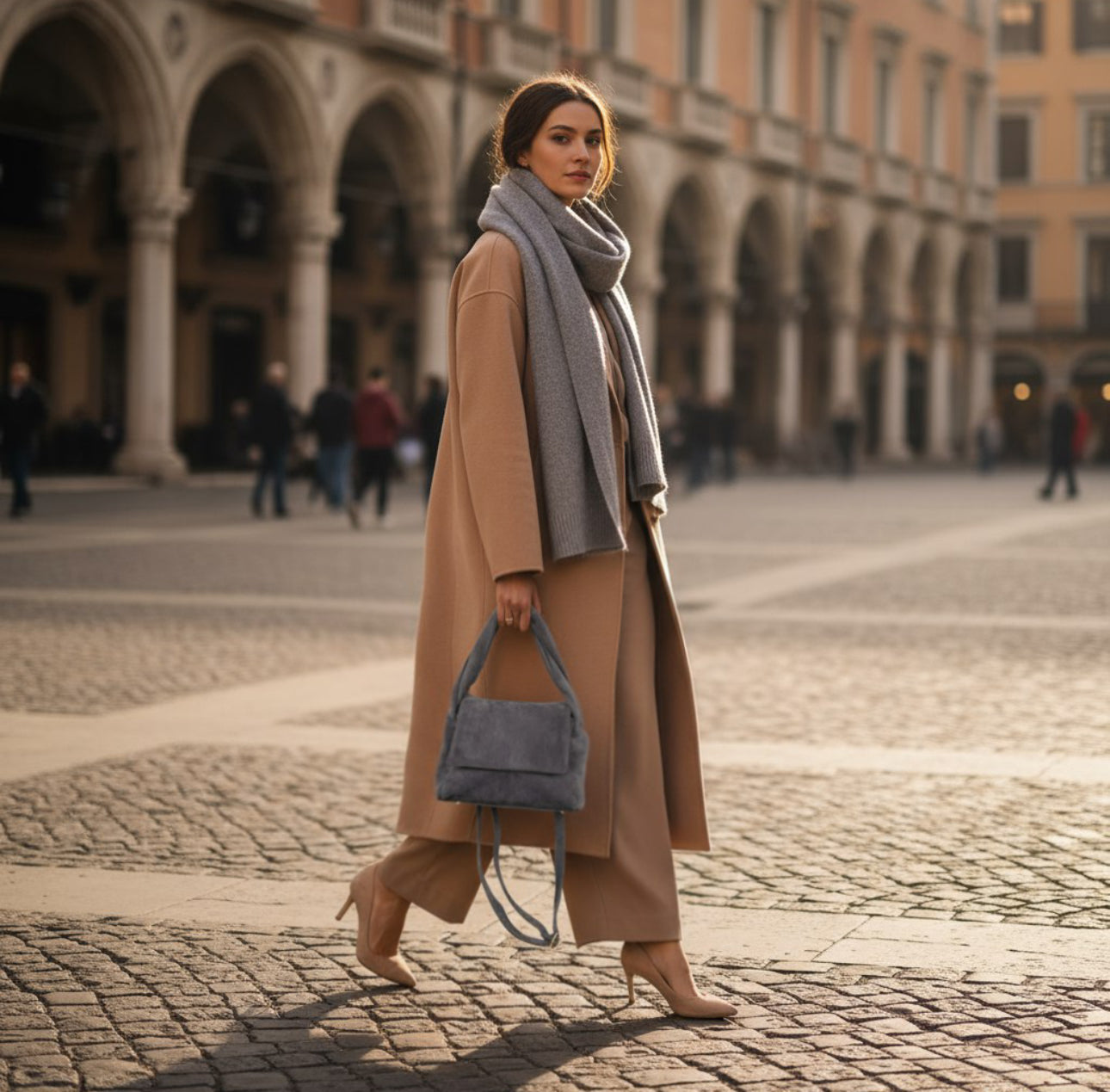 Italian Genuine Suede Top-Handle Bag 262495 TAKEASY