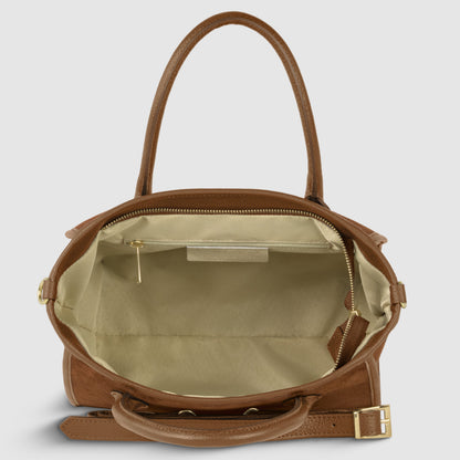 Italian Genuine Suede Top-Handle Bag 292711 TAKEASY