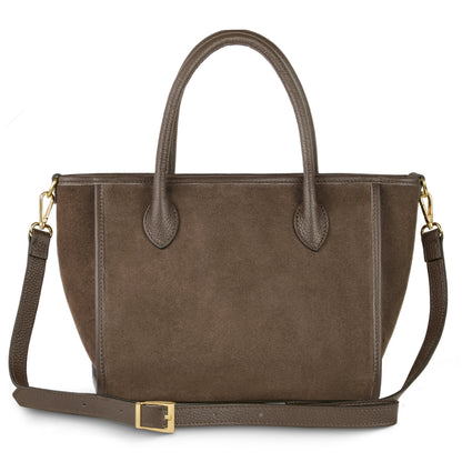 Italian Genuine Suede Top-Handle Bag 292711 TAKEASY