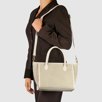 Italian Genuine Suede Top-Handle Bag 292711 TAKEASY