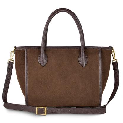 Italian Genuine Suede Top-Handle Bag 292711 TAKEASY