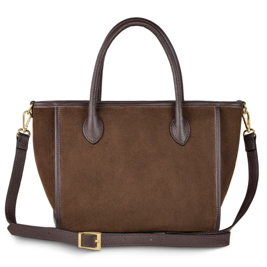 Italian Genuine Suede Top-Handle Bag 292711 TAKEASY