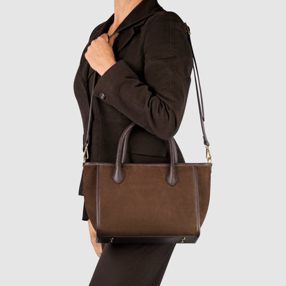 Italian Genuine Suede Top-Handle Bag 292711 TAKEASY