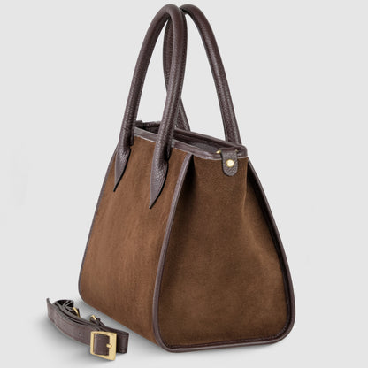 Italian Genuine Suede Top-Handle Bag 292711 TAKEASY