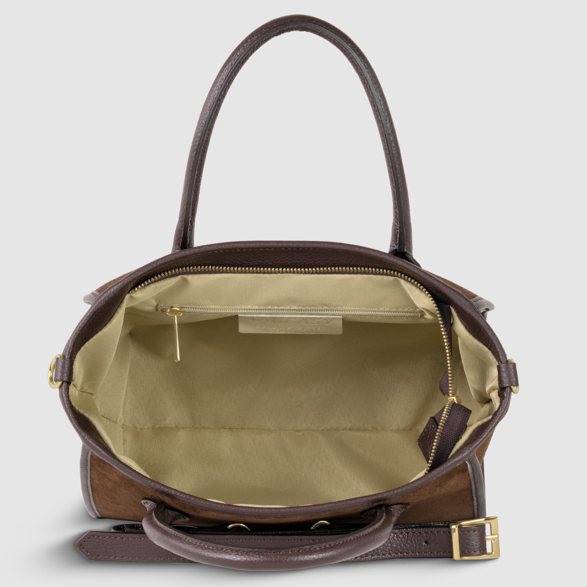 Italian Genuine Suede Top-Handle Bag 292711 TAKEASY