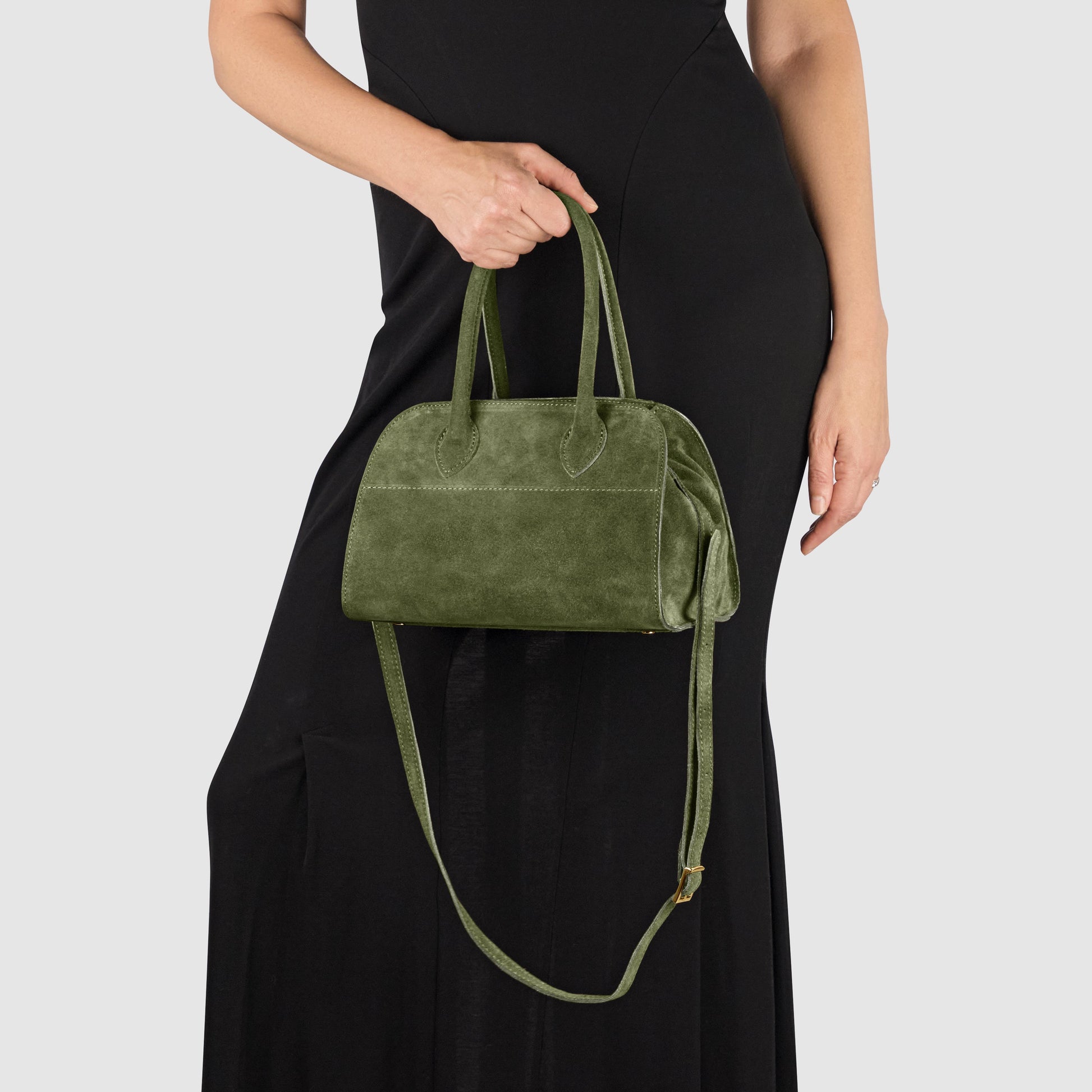 Italian Genuine Suede Top-Handle Bag 302811 TAKEASY