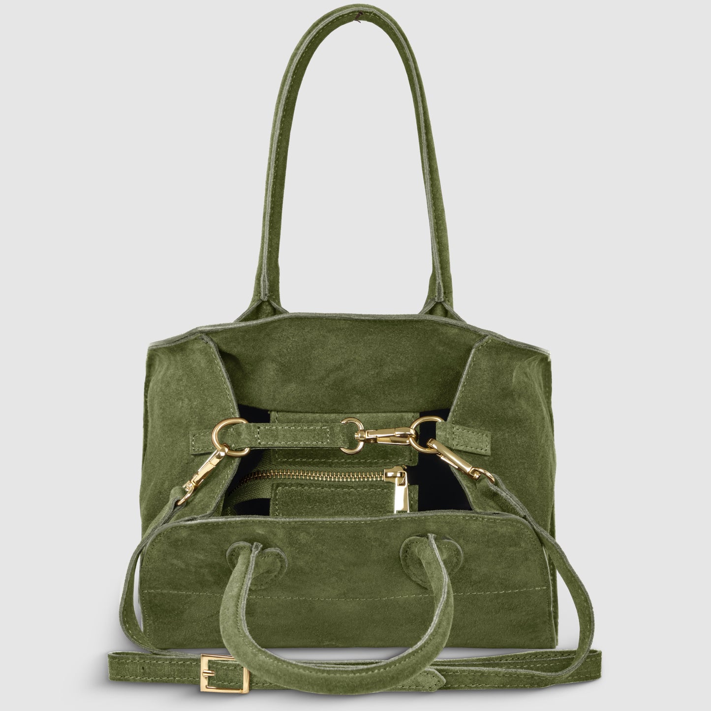 Italian Genuine Suede Top-Handle Bag 302811 TAKEASY