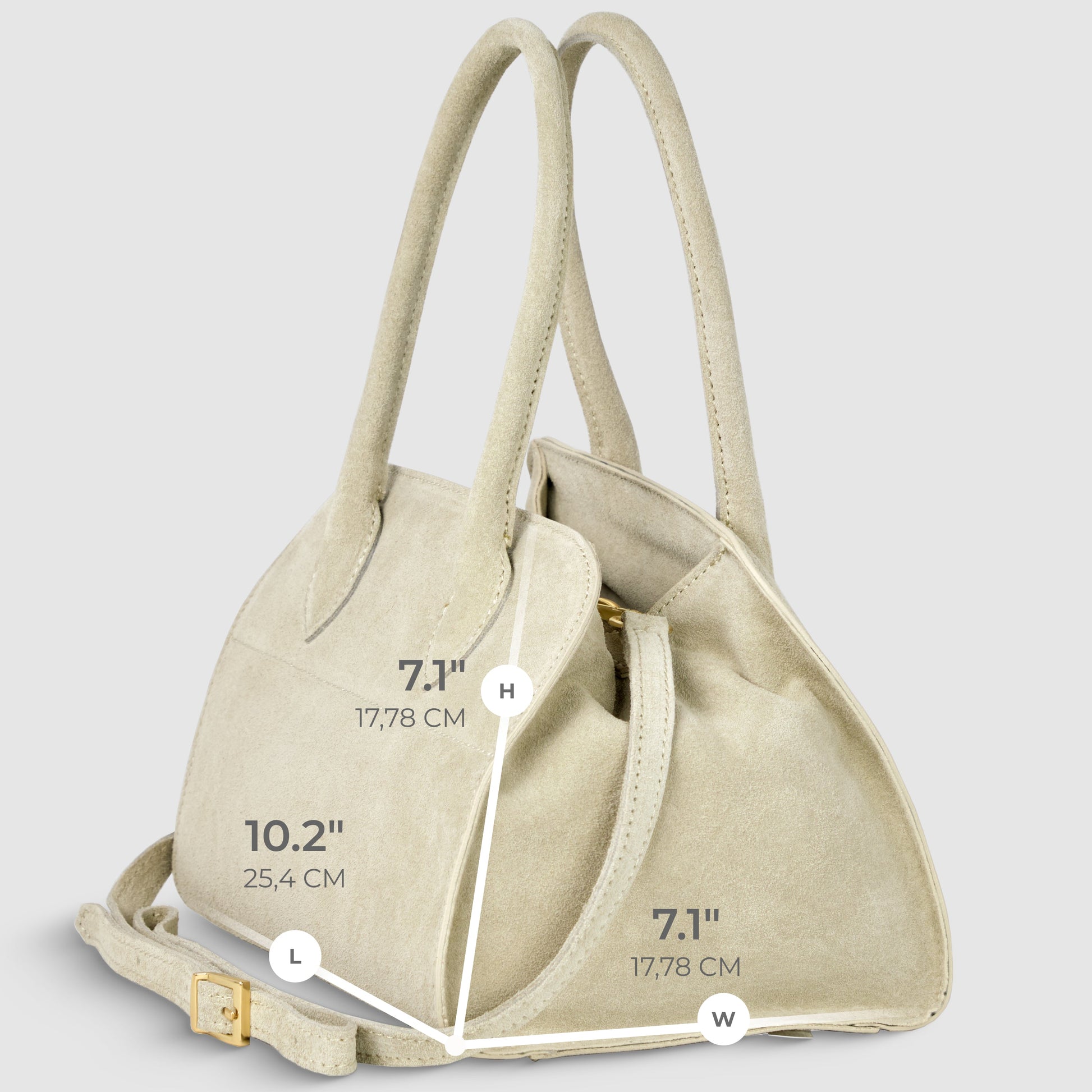 Italian Genuine Suede Top-Handle Bag 302811 TAKEASY