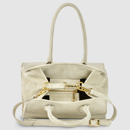 Italian Genuine Suede Top-Handle Bag 302811 TAKEASY