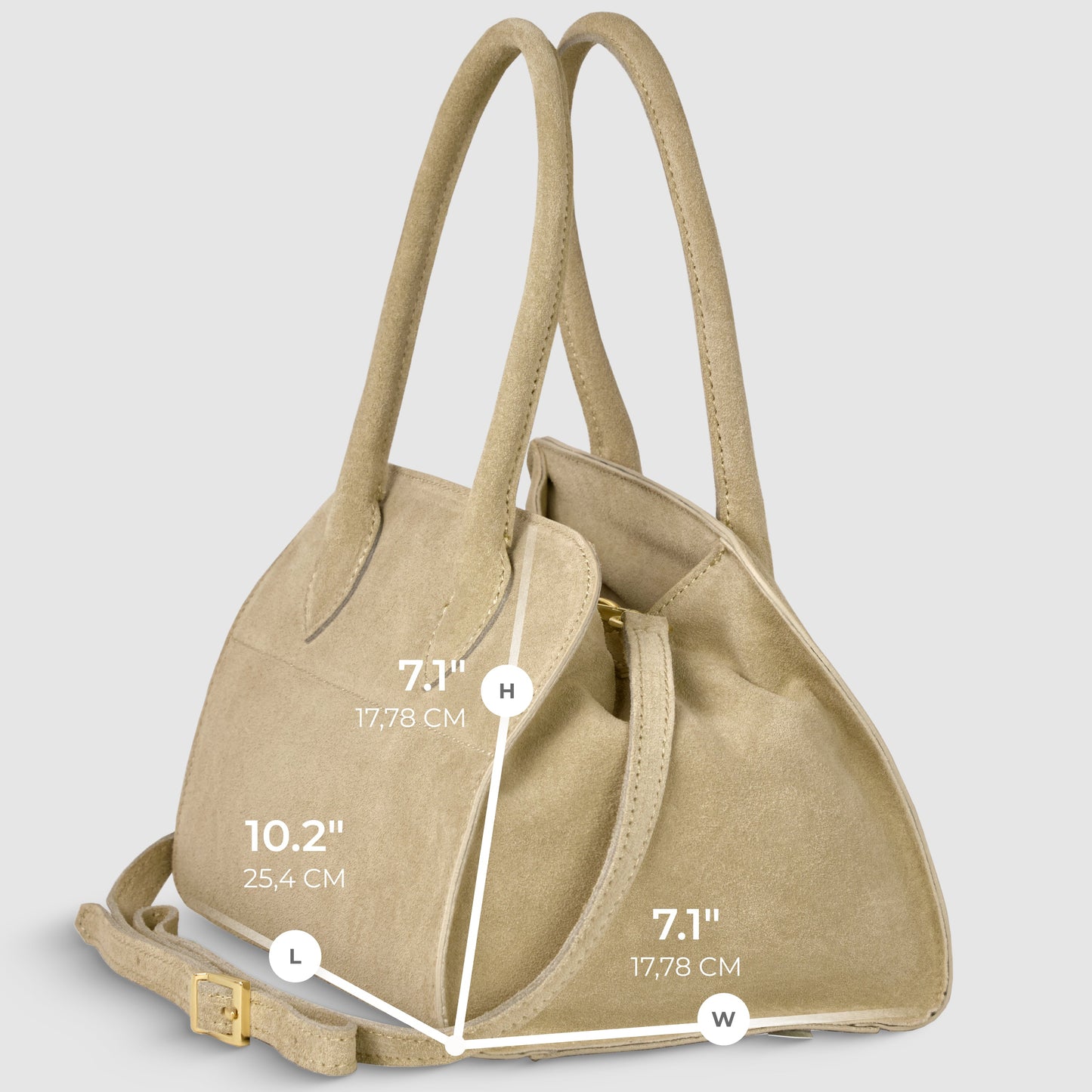 Italian Genuine Suede Top-Handle Bag 302811 TAKEASY