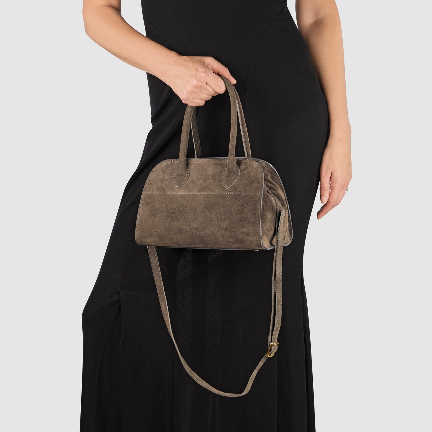 Italian Genuine Suede Top-Handle Bag 302811 TAKEASY