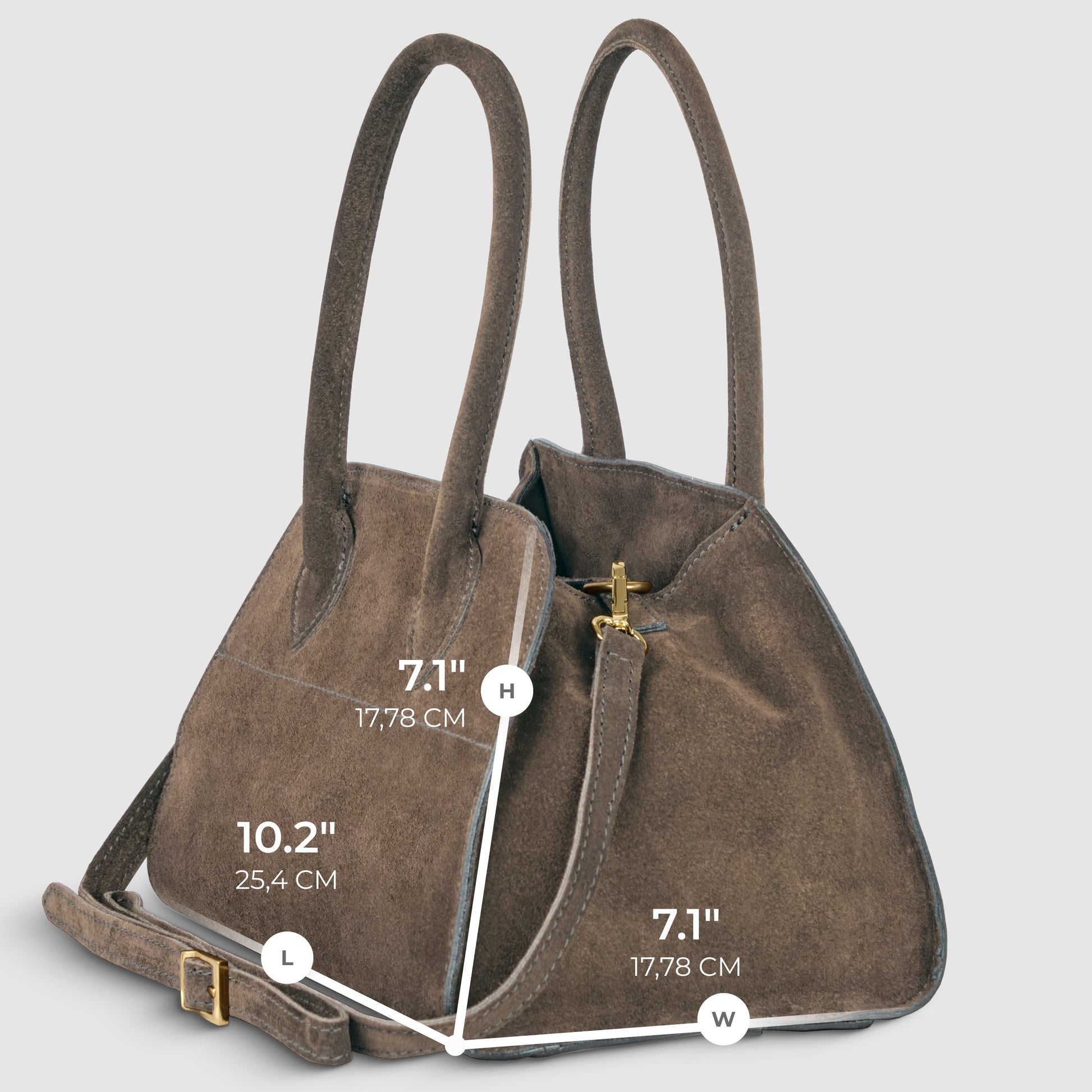 Italian Genuine Suede Top-Handle Bag 302811 TAKEASY