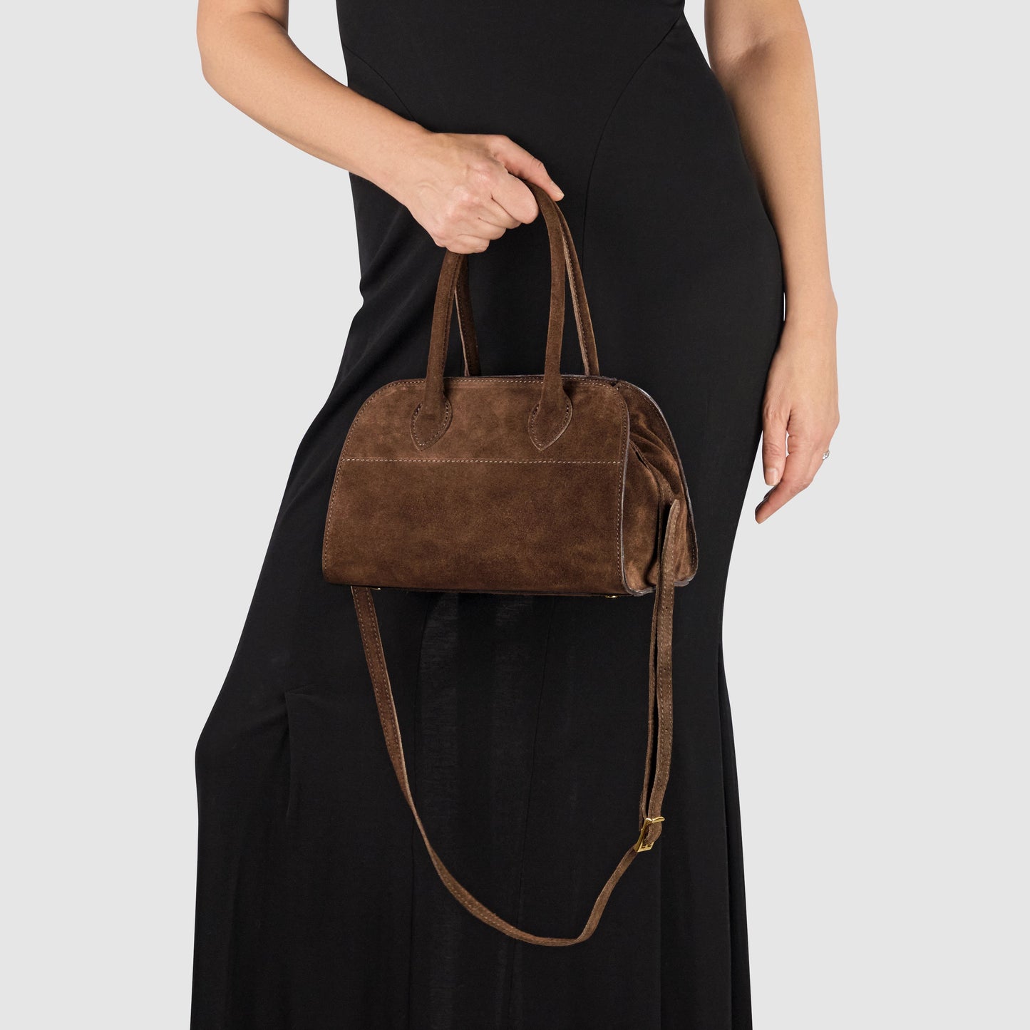 Italian Genuine Suede Top-Handle Bag 302811 TAKEASY