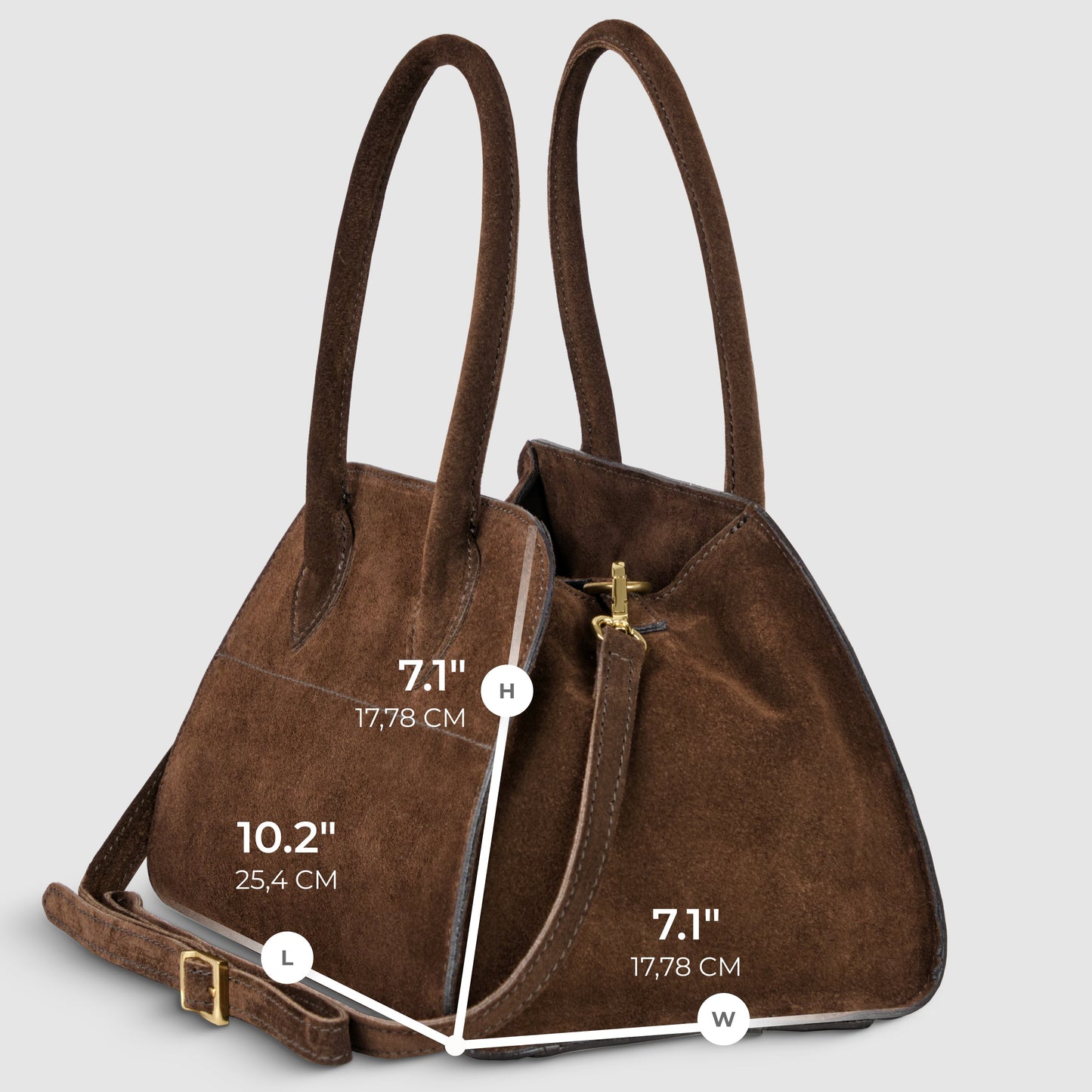 Italian Genuine Suede Top-Handle Bag 302811 TAKEASY