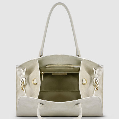 Italian Genuine Suede Top-Handle Bag 413912 TAKEASY