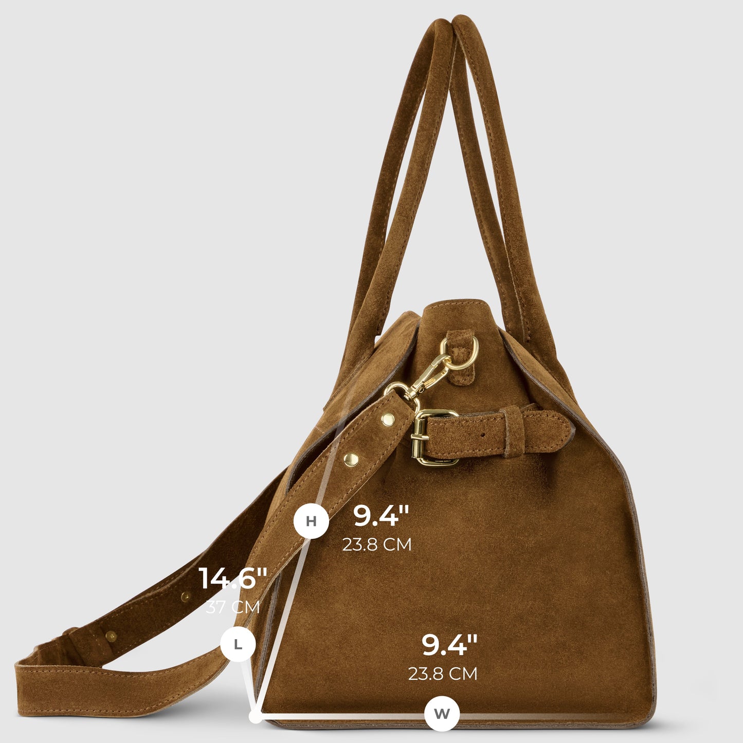 Italian Genuine Suede Top-Handle Bag 413912 TAKEASY