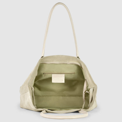 Italian Genuine Suede Satchel Bag 242235 TAKEASY